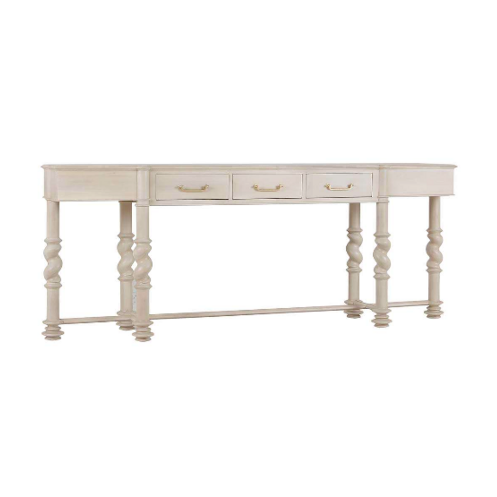 Outside The Box 92x18x36 Limehouse Solid Mahogany 3 Drawer Console Table In  Sandbar - SNB