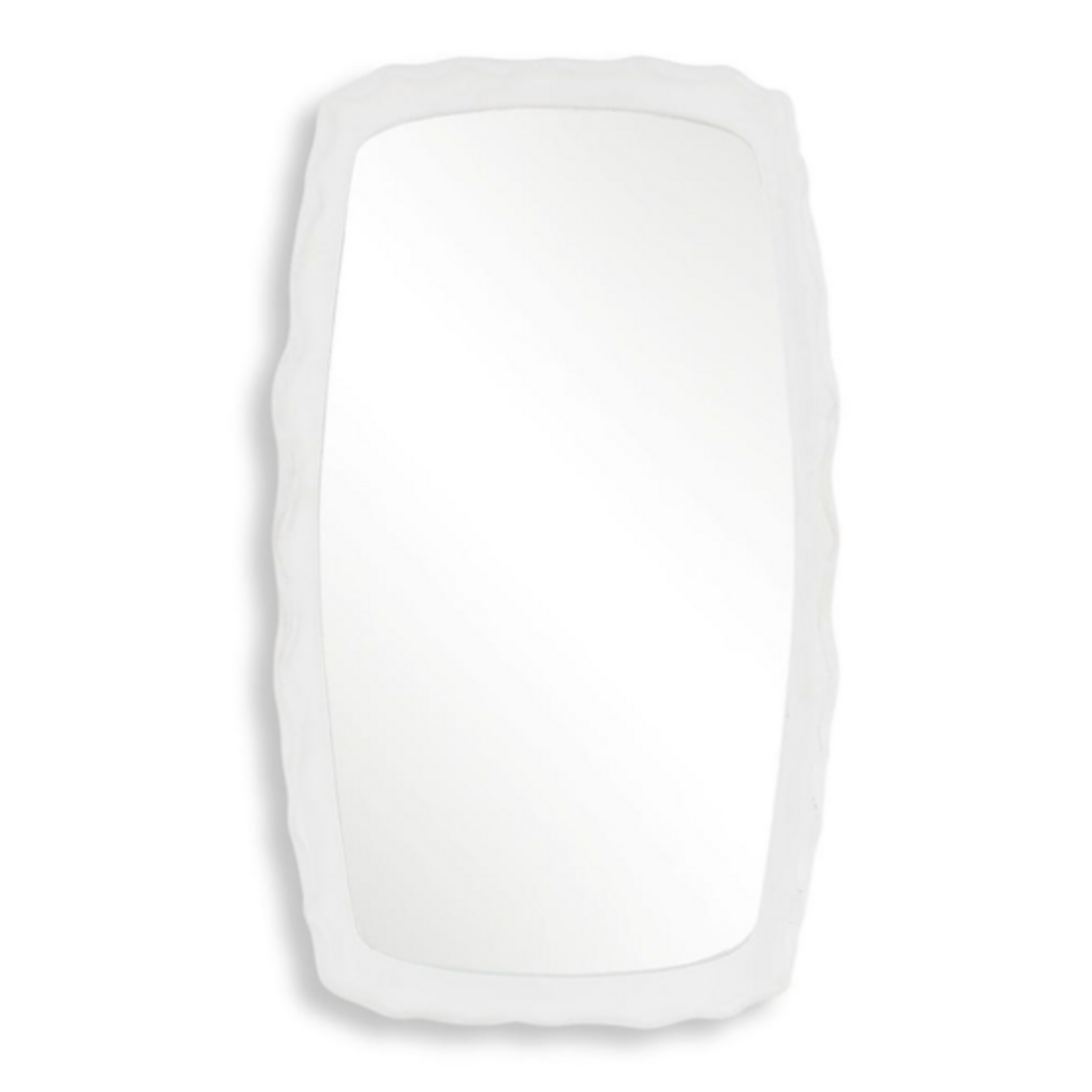 Outside The Box 22x38 Marbella Matte White Rectangular Mirror