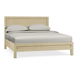 Outside The Box 80x85x56 Kagu Rattan Wrapped Solid Wood King Bed In Natural - RNAT