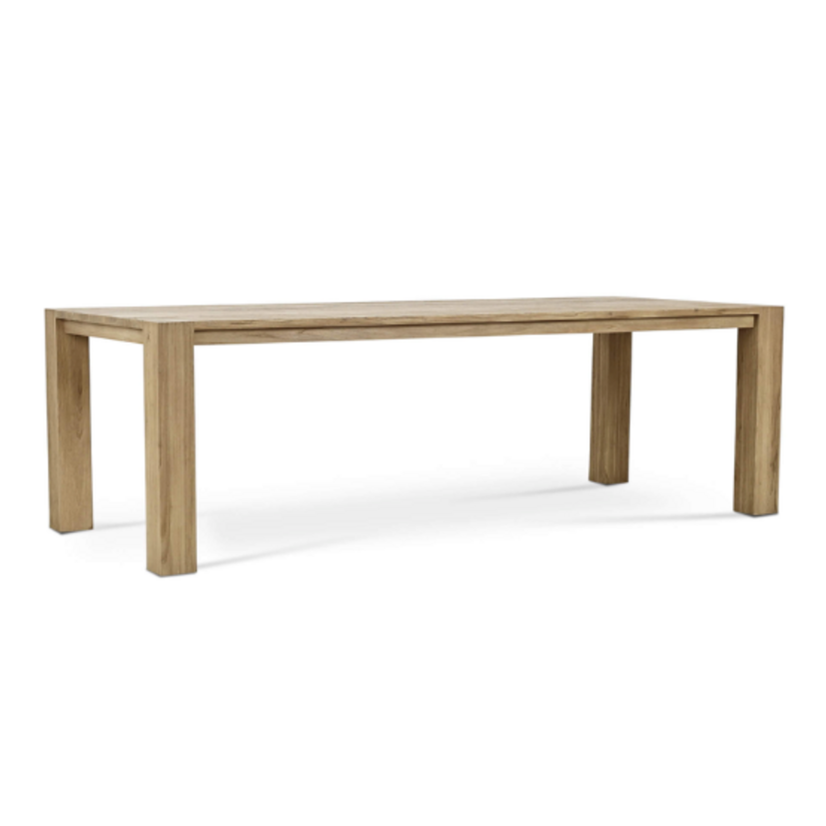 Outside The Box 96x40 Tuscan Rustic Weathered Distressed Teak Wood Rectangular Dining Table In Natural - TNT