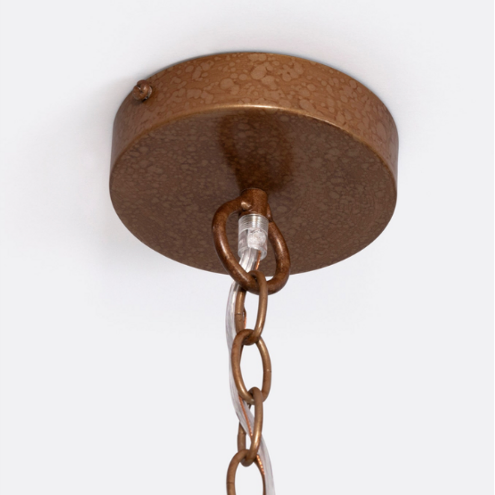 Outside The Box 38" Made Goods Sofia Natural Hand Woven Coco Beads Chandelier