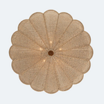 Outside The Box 48" Made Goods Sofia Natural Hand Woven Coco Beads Chandelier