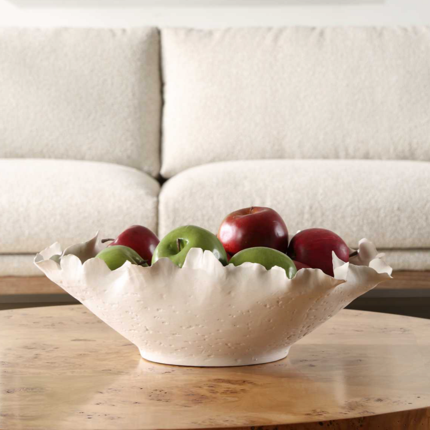 Outside The Box 5" Blossom Off-White Ceramic Bowl