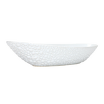 Outside The Box 22x8 Simi White Textured Ceramic Decorative Bowl