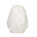 Outside The Box 13" Turner White Porcelain Teardrop Sculptured Vase