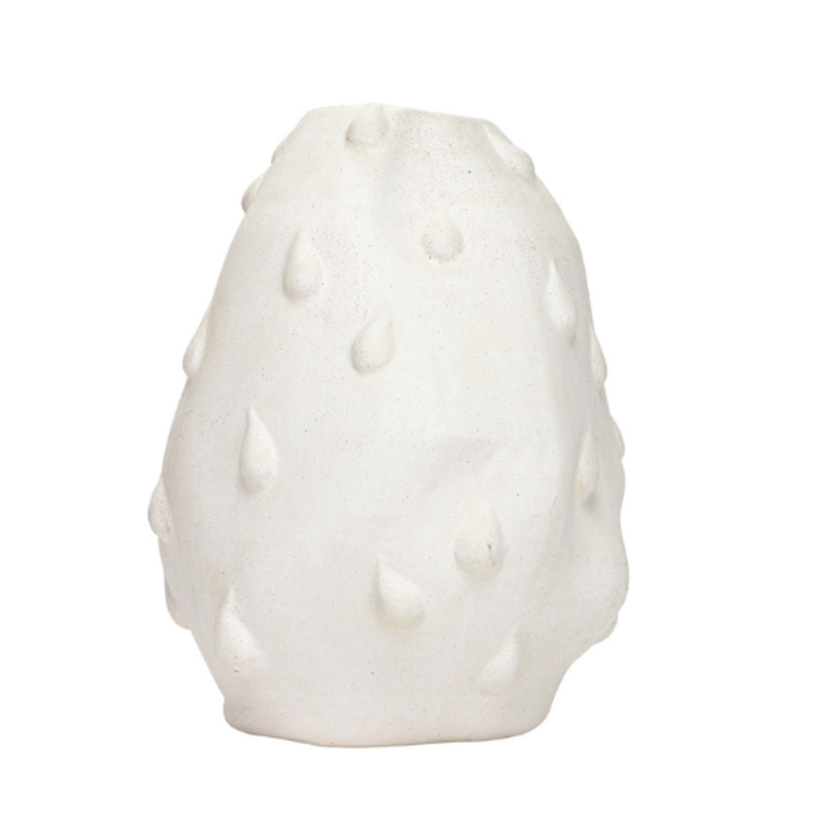 Outside The Box 13" Turner White Porcelain Teardrop Sculptured Vase