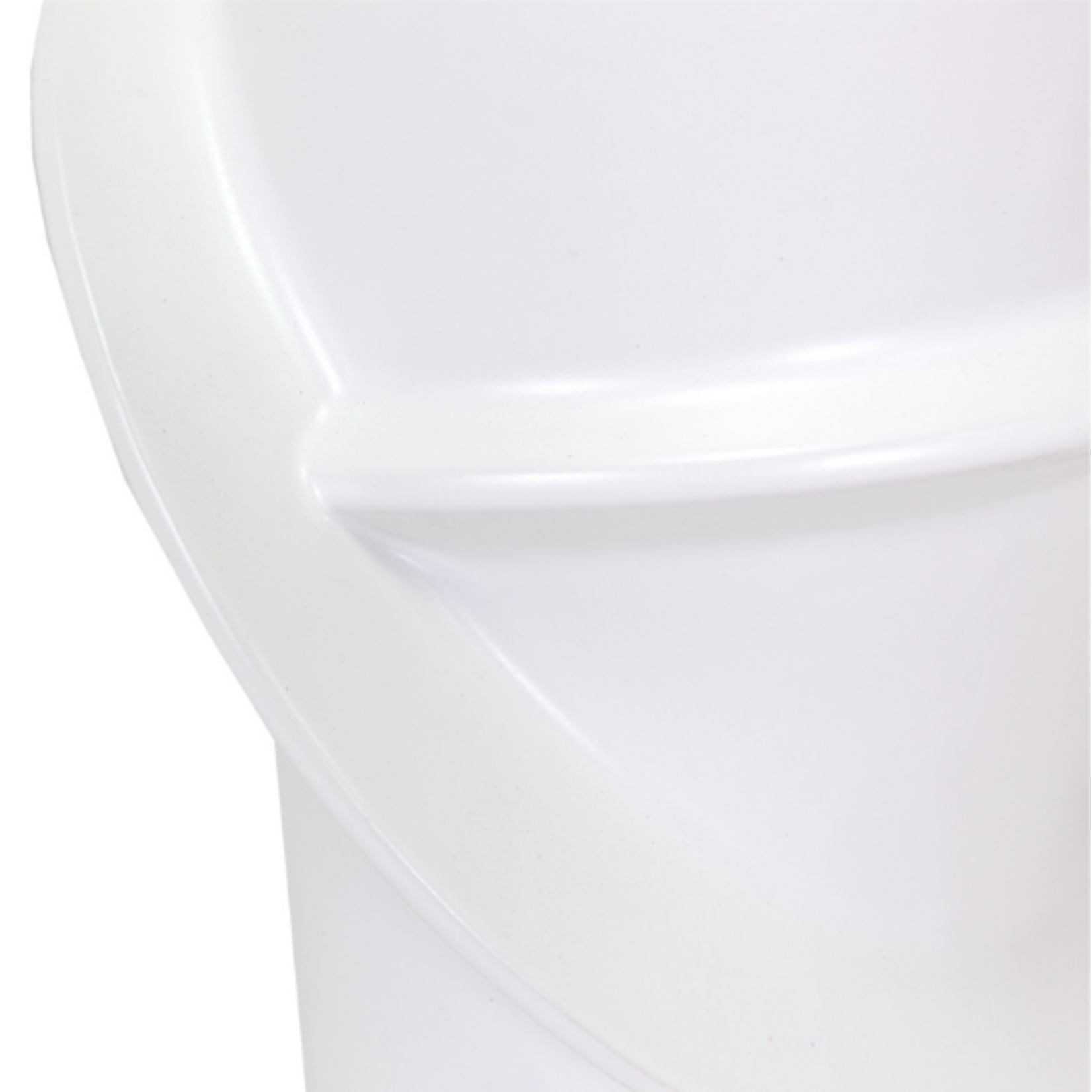 Outside The Box 21" Cha Cha White Stoneware Orbital Vase