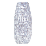 Outside The Box 20" Kaleri Blue & White Stoneware Textured Vase