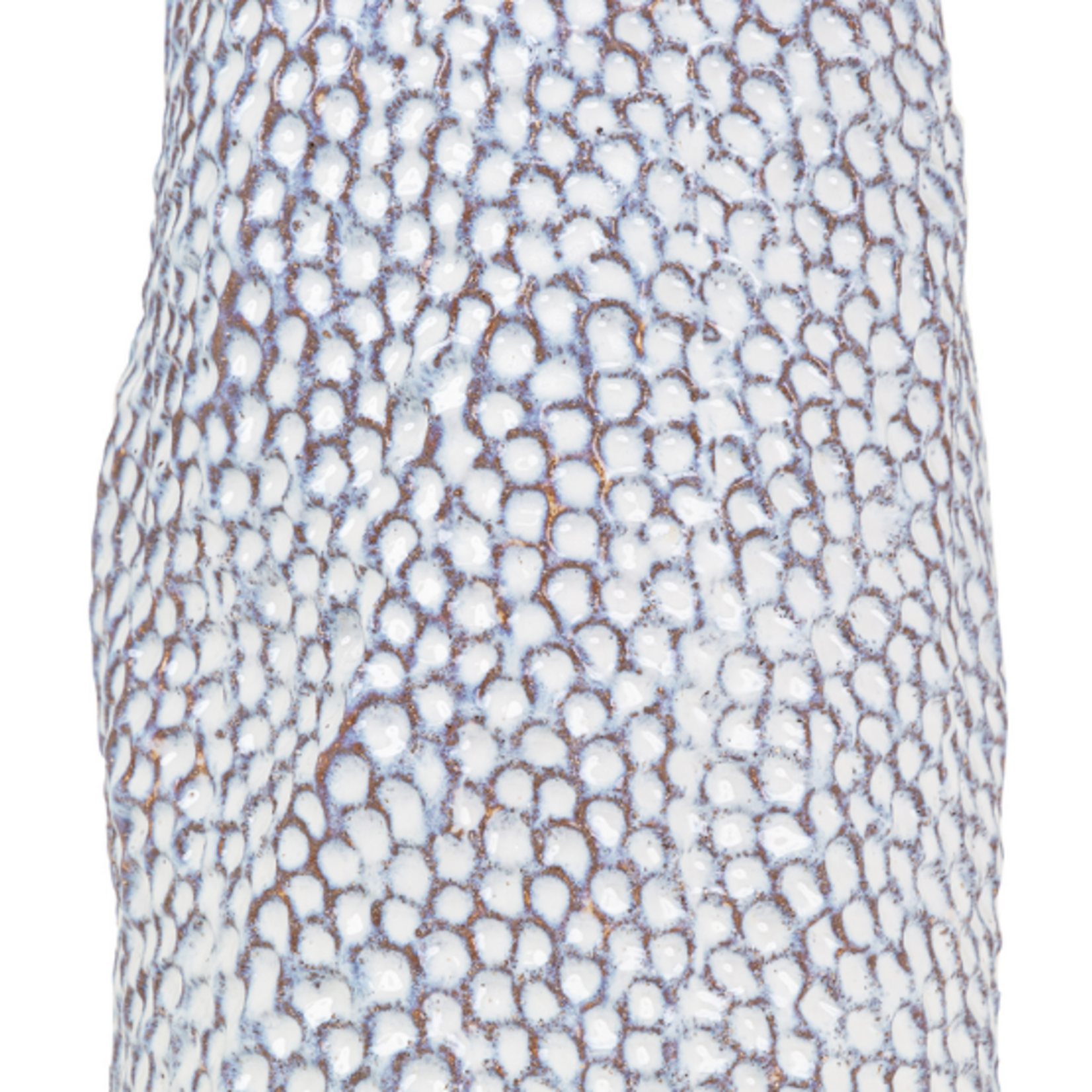 Outside The Box 20" Kaleri Blue & White Stoneware Textured Vase
