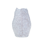 Outside The Box 14" Kaleri Blue & White Stoneware Textured Vase