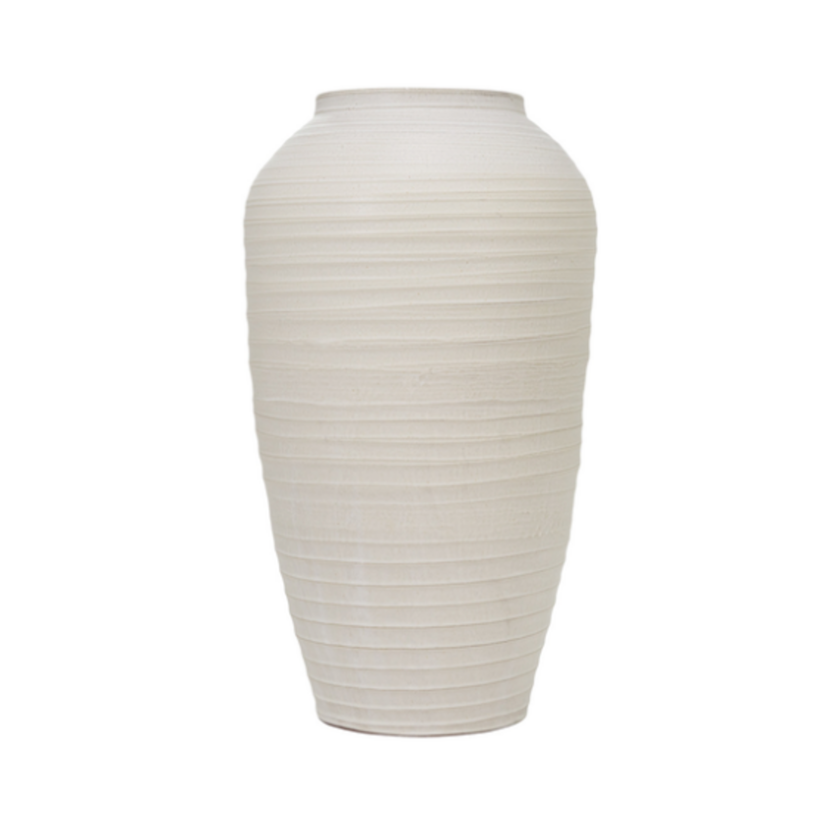 Outside The Box 21" Sheridan Beige Ceramic Vase