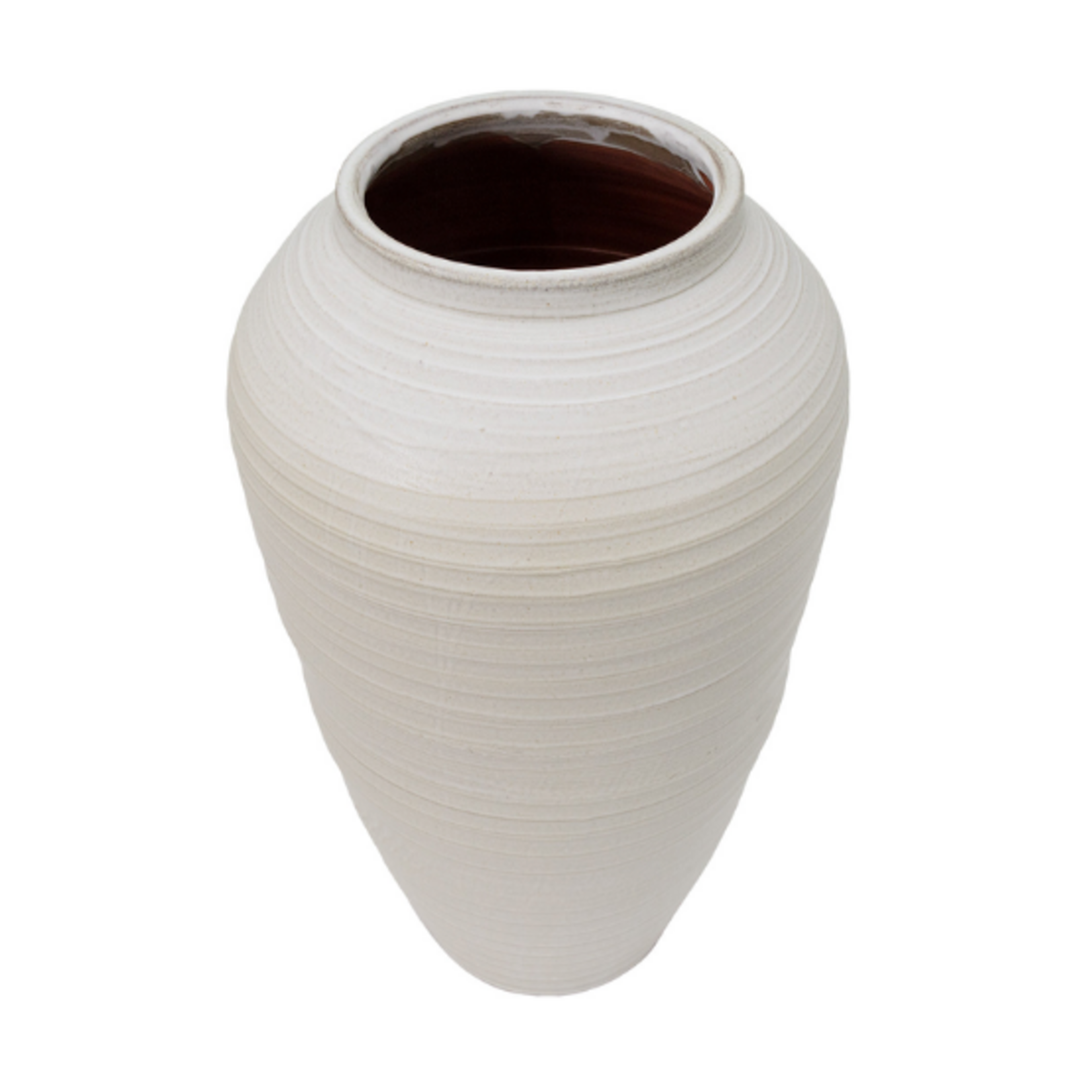 Outside The Box 21" Sheridan Beige Ceramic Vase
