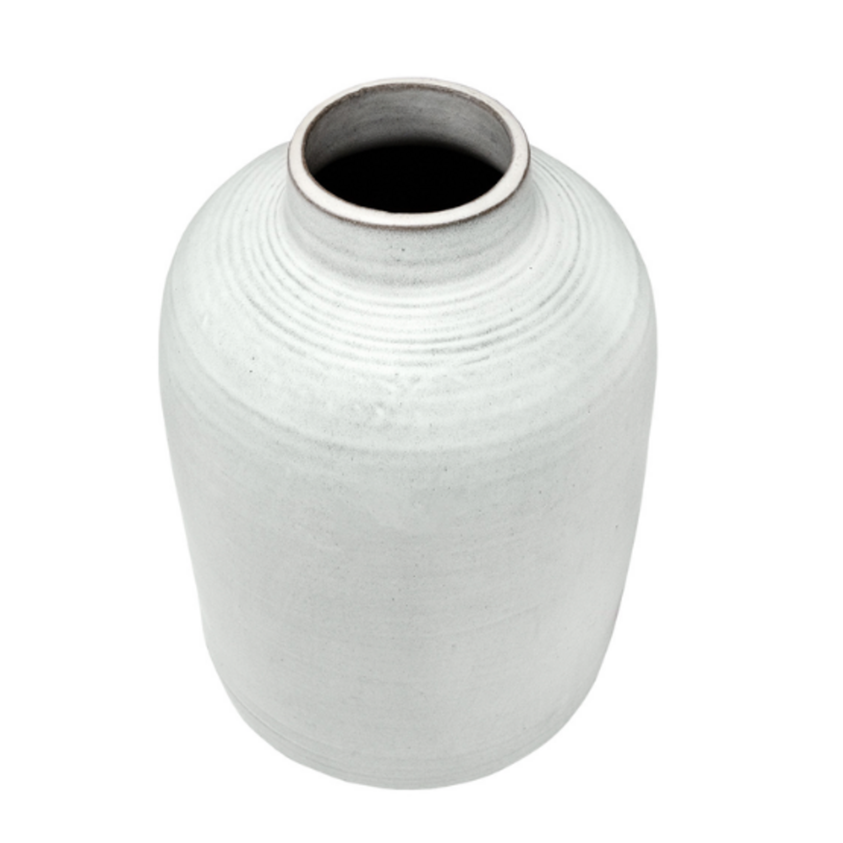 Outside The Box 17" Premont Matte White Ceramic Vase