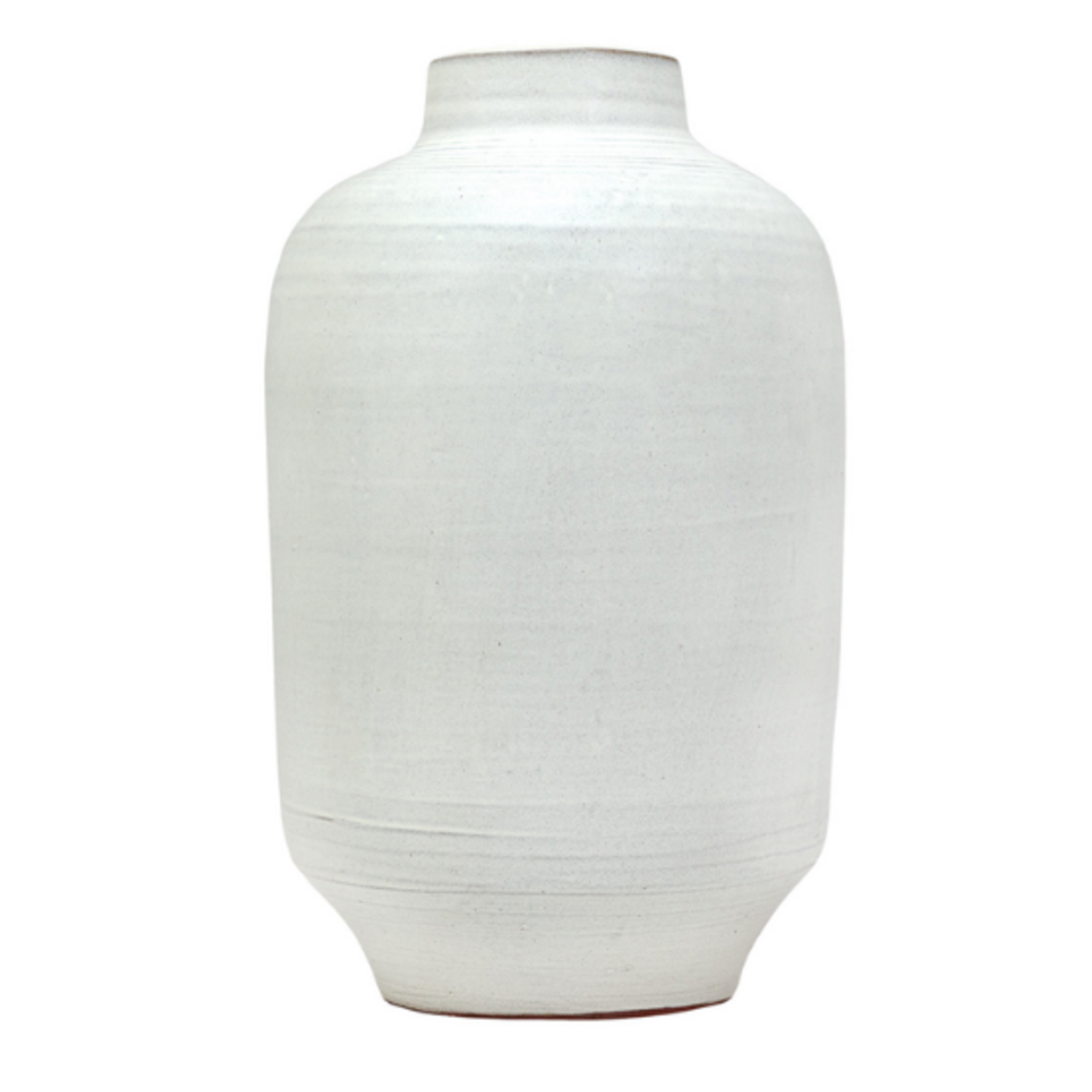 Outside The Box 17" Premont Matte White Ceramic Vase