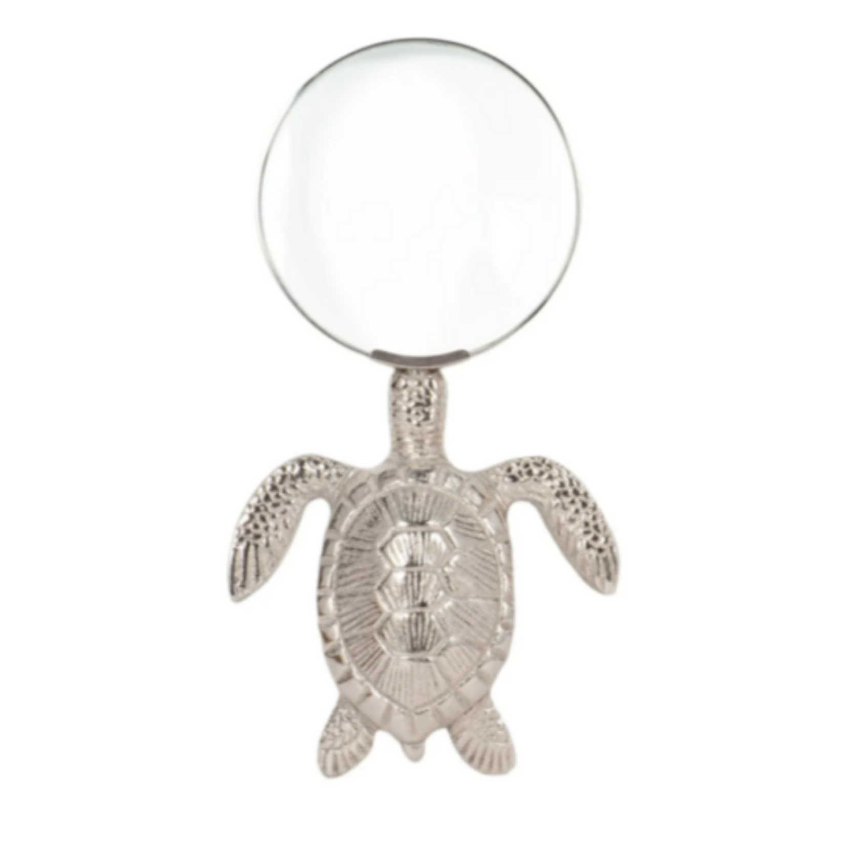 Outside The Box 7" Coastal Silver Icons Magnifying Glass - SOLD SEPARATELY