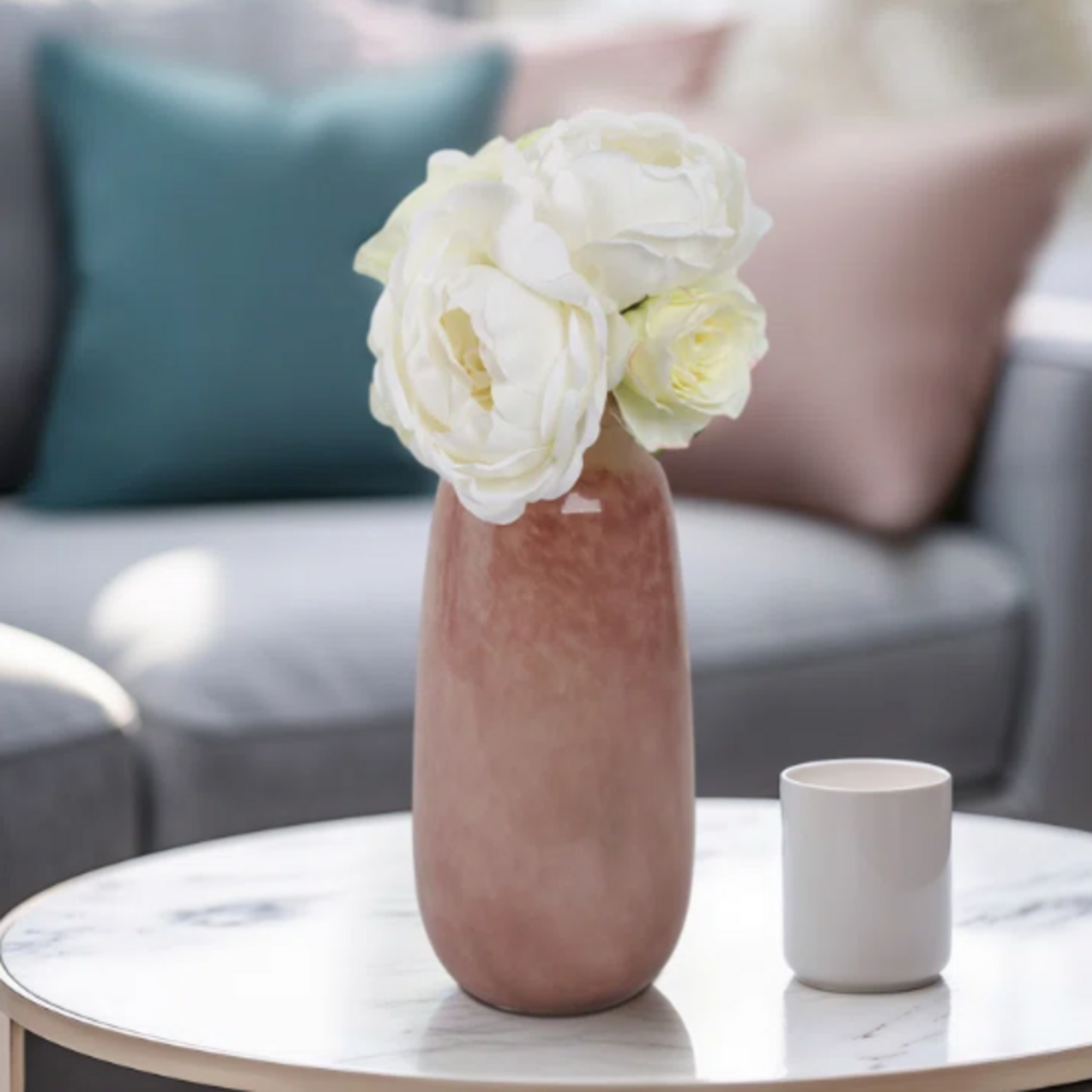 Outside The Box 15" Kano Mauve Ombre Glass Vase