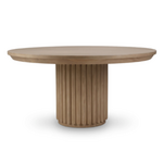 Outside The Box 60" Portobello Solid Mahogany Round Dining Table In Sandbar