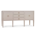 Outside The Box 80x21x40 Westminster Concave Linen Wrapped Sideboard In Putty - FPUT