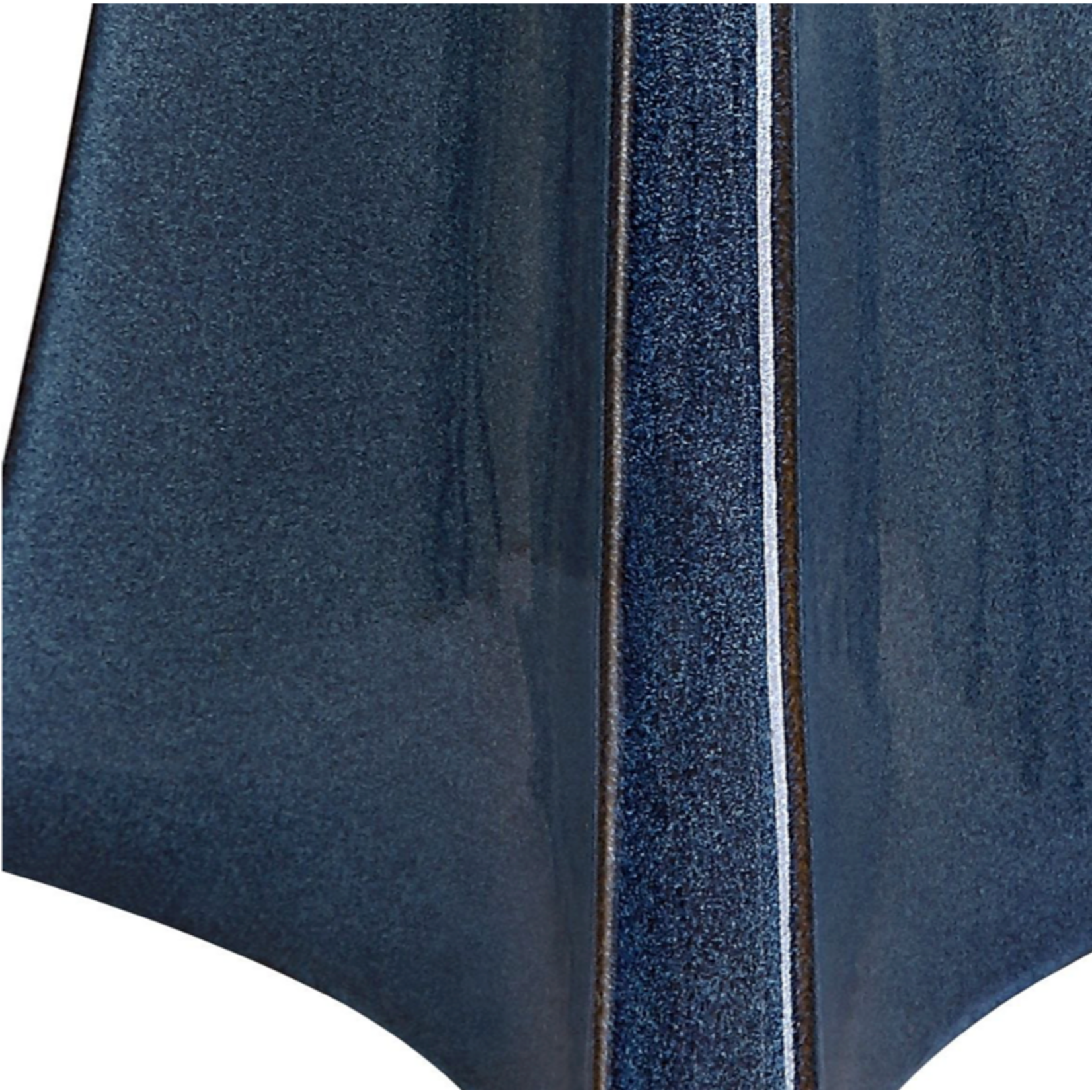 Outside The Box 32" Uttermost Teramo Dark Blue Glaze Ceramic Table Lamp