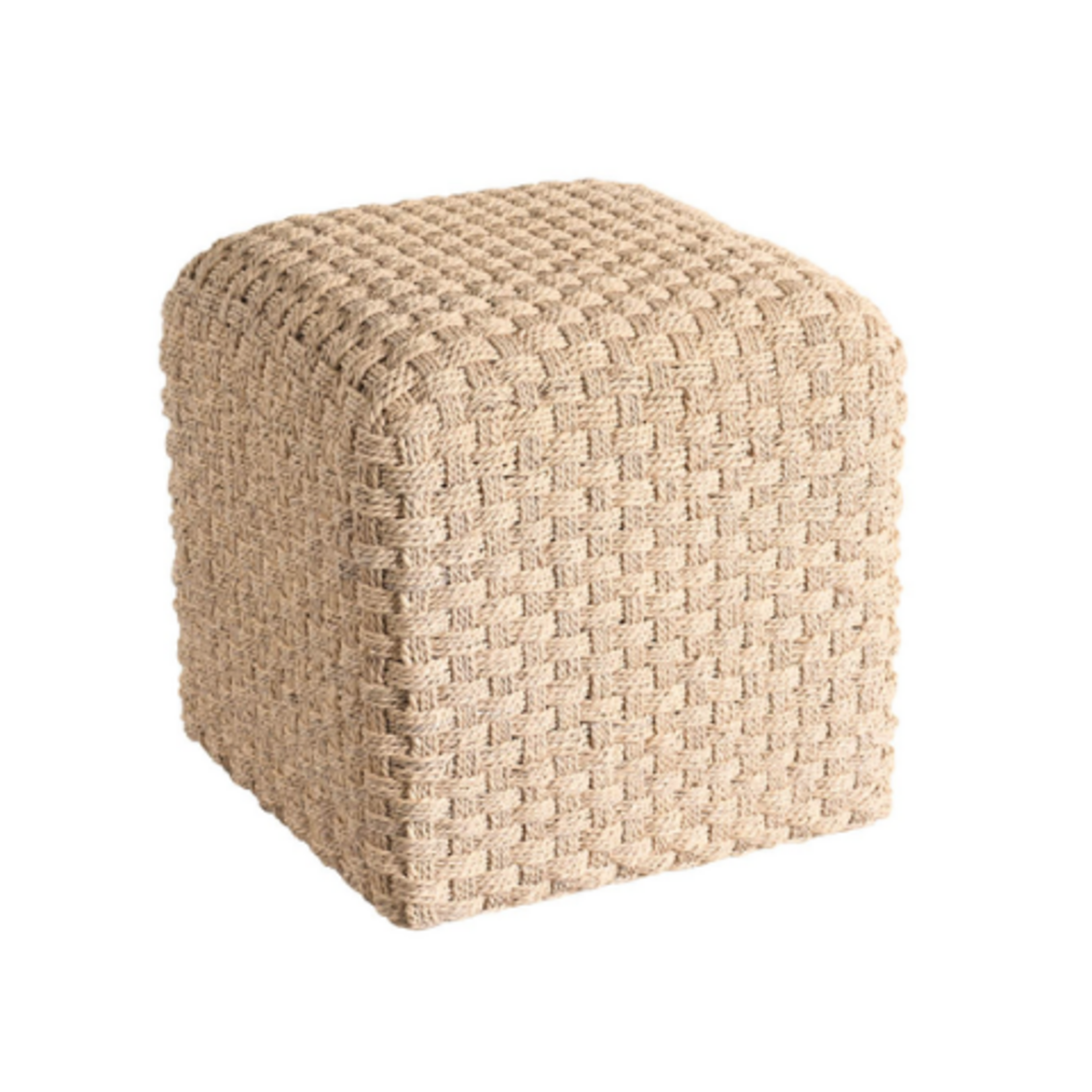 Outside The Box 18x18x18 Birchaven Abaca Hand Woven Pouf / Ottoman