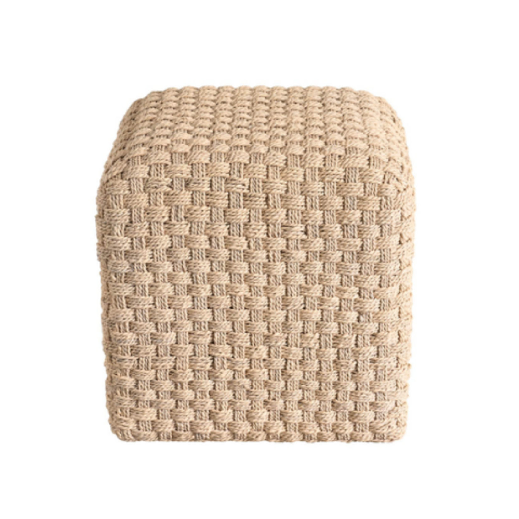 Outside The Box 18x18x18 Birchaven Abaca Hand Woven Pouf / Ottoman