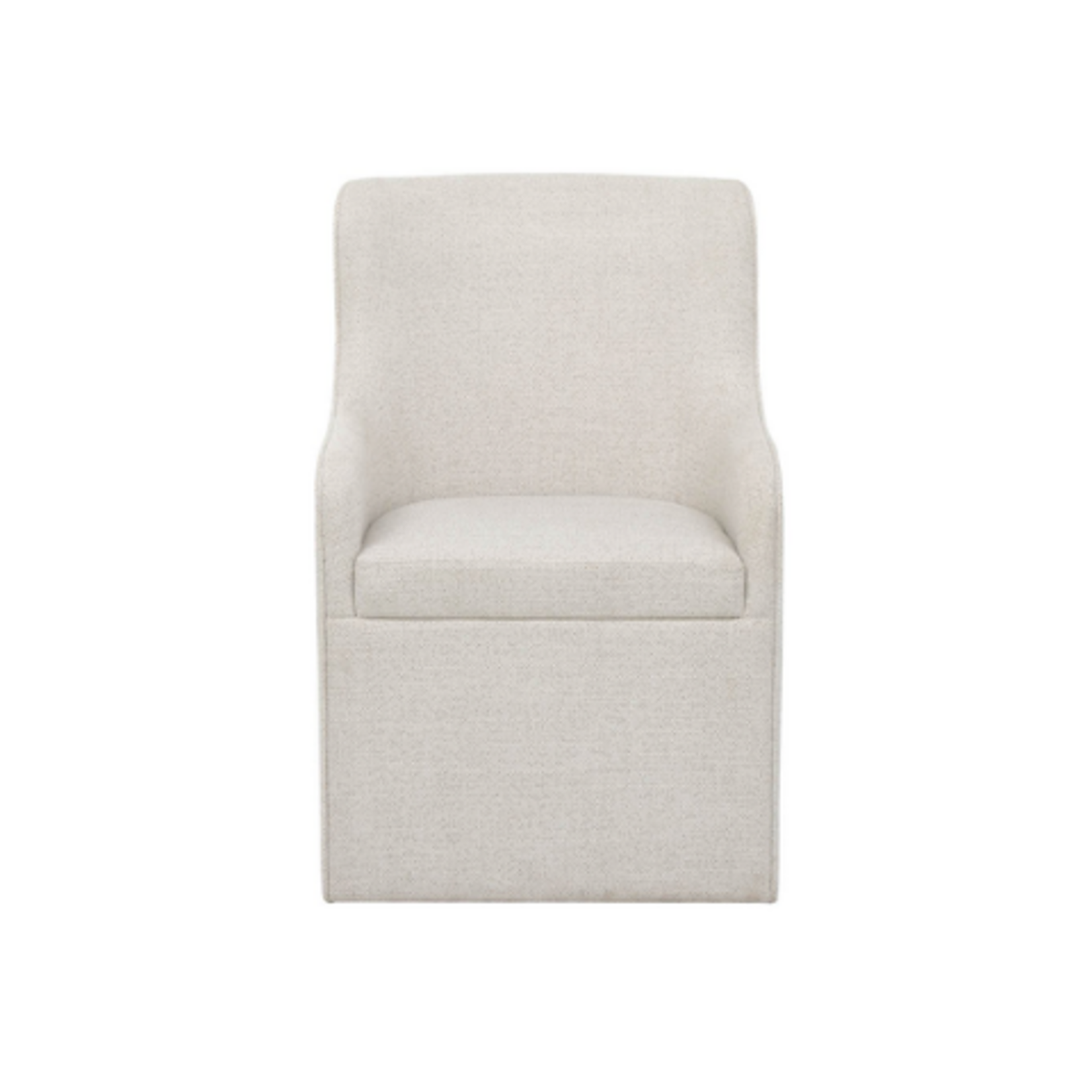 Outside The Box Birchaven Bilma Natural Fabric Arm Casters Dining Chair