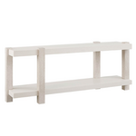 Outside The Box 72x18x28 Mist White Washed Oak & Quartz Top Consoled