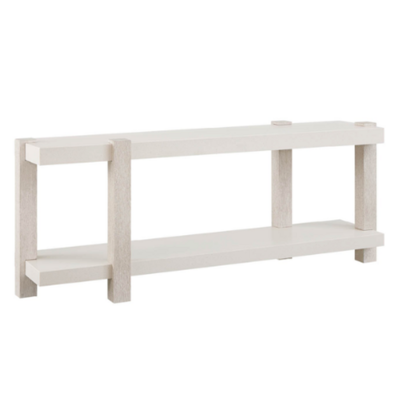 Outside The Box 72x18x28 Mist White Washed Oak & Quartz Top Consoled