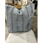 Outside The Box 24x24 On The Fringe Hand Crafted Down Filled Pillow In Pool