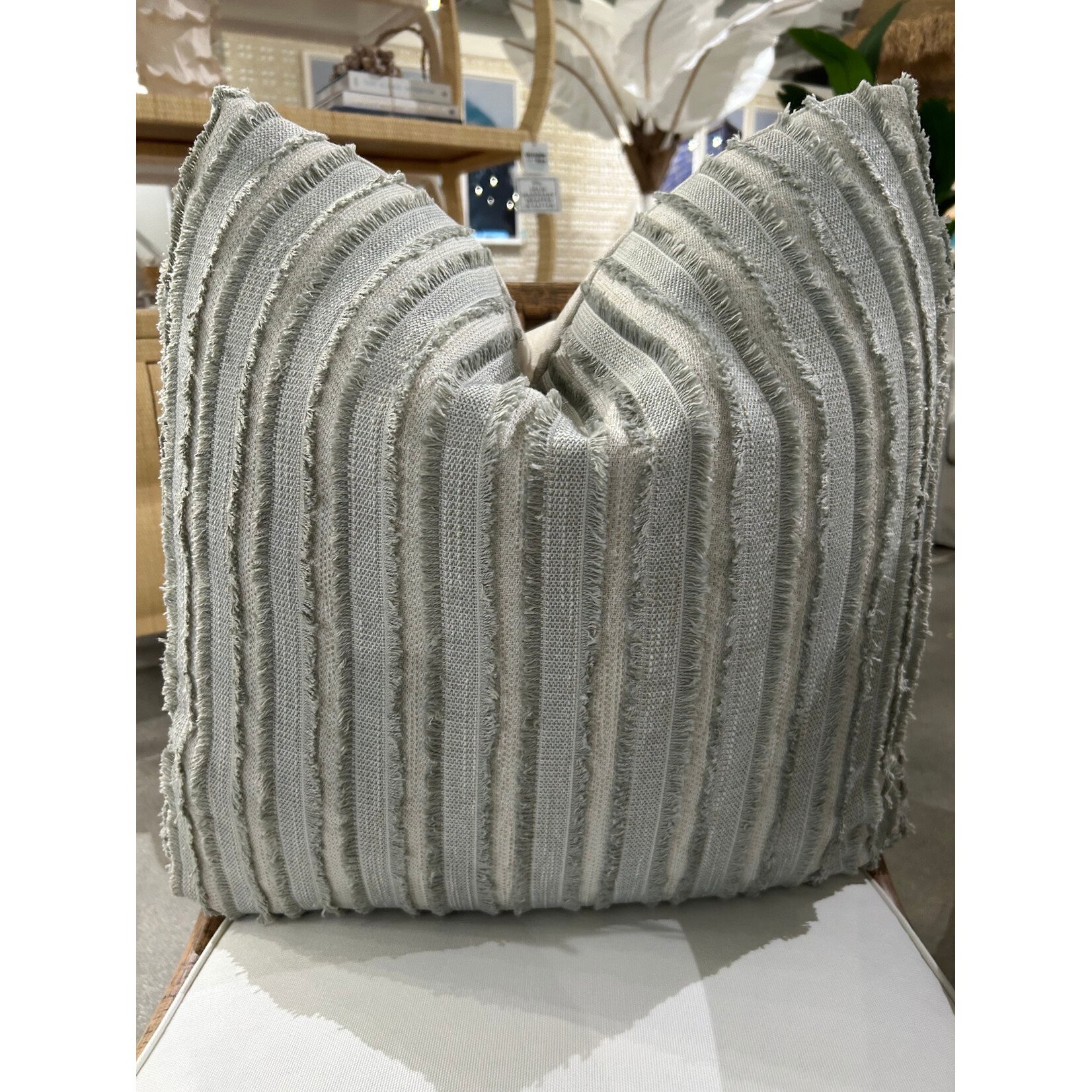 Outside The Box 24x24 Foster Hand Crafted Down Filled Pillow In Cloudy CB