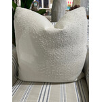 Outside The Box 24x24 Milly Hand Crafted Down Filled Pillow In White