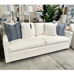 Outside The Box 87" Upholstered Nomad Snow Crypton Performance Cloud Lux Sofa K5422