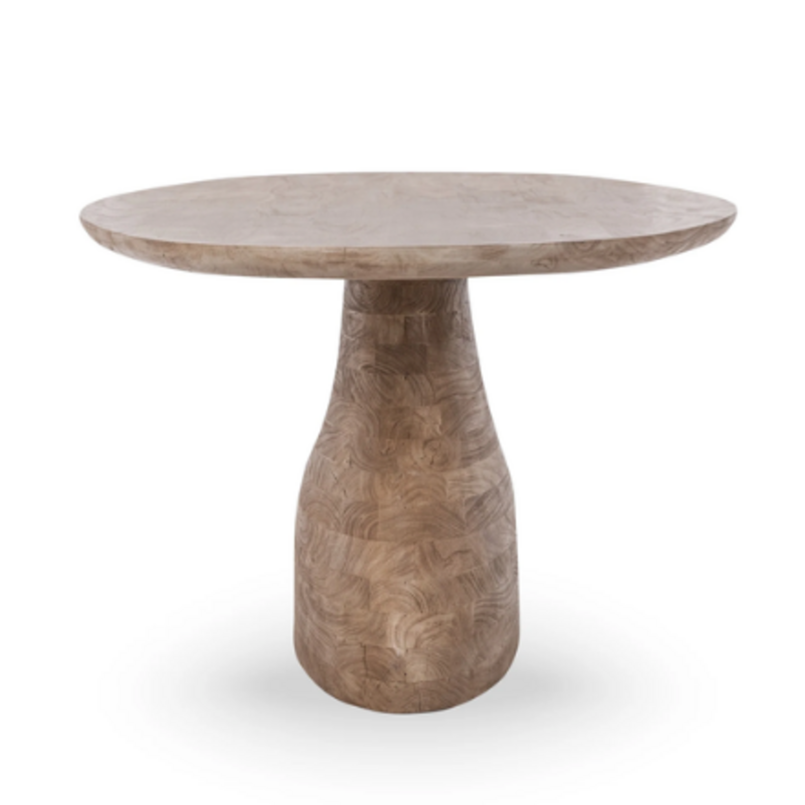 Outside The Box 94x45 Amra Solid Acacia Wood Oval Dining Table In Sandstone Greige