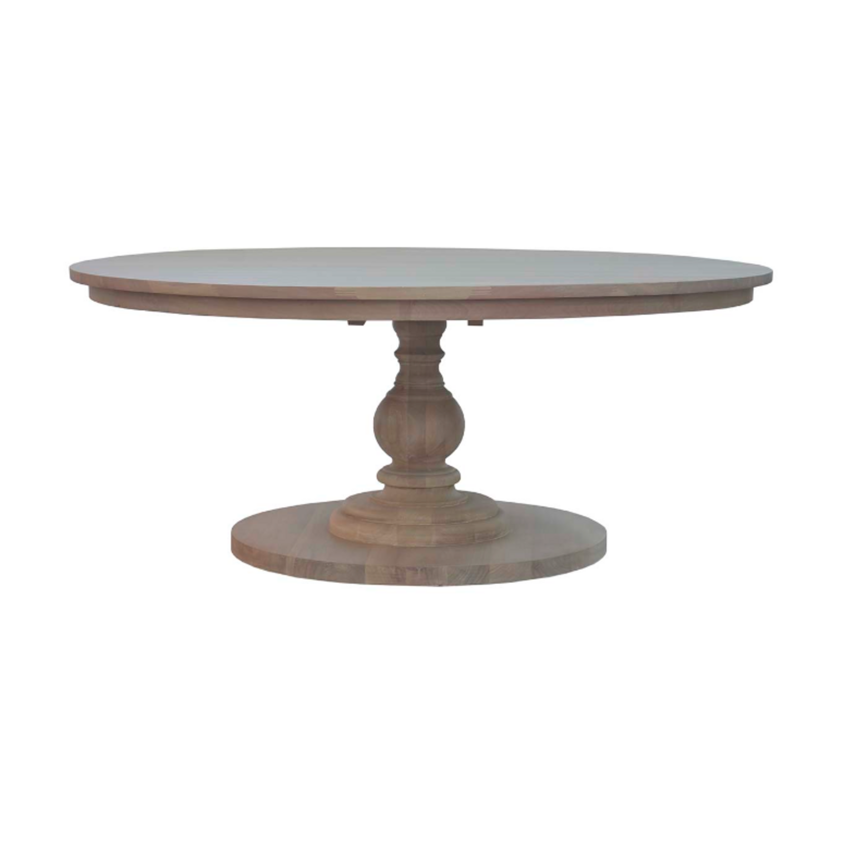 Outside The Box 72" Goucho Mahogany Round Trestle Dining Table In Sandbar