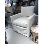 Outside The Box Beau Nomad Snow Performance Fabric Feather Blend Swivel Glider Accent Chair - Slipcover