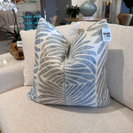 Outside The Box 24x24 Grand Palm Hand Crafted Down Filled Pillow In Sky