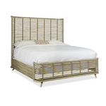 Outside The Box 65x87x69 Hooker Furniture Surfrider Cane, Raffia & Hand Tied Jute Rope Queen Bed