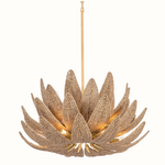 Outside The Box 17" Varanasi Natural Coco Beads Hand Crafted Chandelier