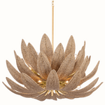 Outside The Box 24" Varanasi Natural Coco Beads Hand Crafted Chandelier