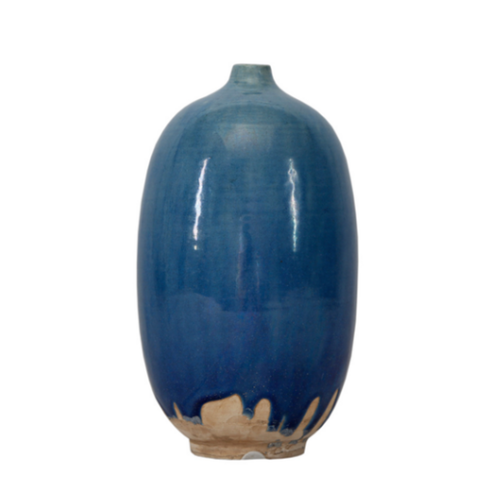 Outside The Box 11" Deep Blue Vintage Hand Crafted Bud Vase