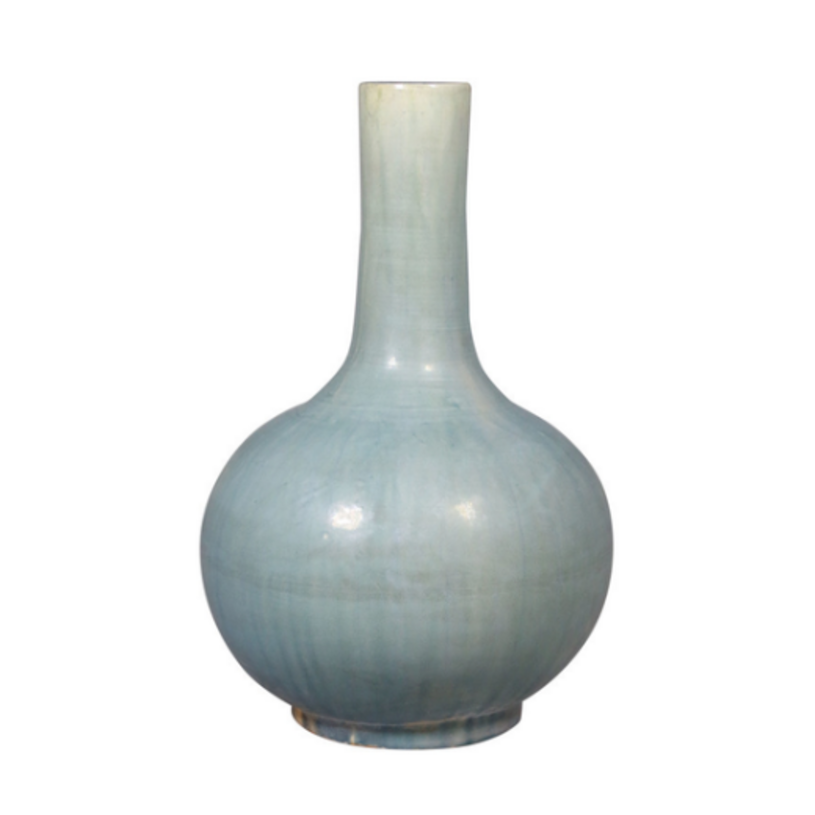 Outside The Box 10" Blue-Green Vintage Hand Crafted Ceramic  Vase
