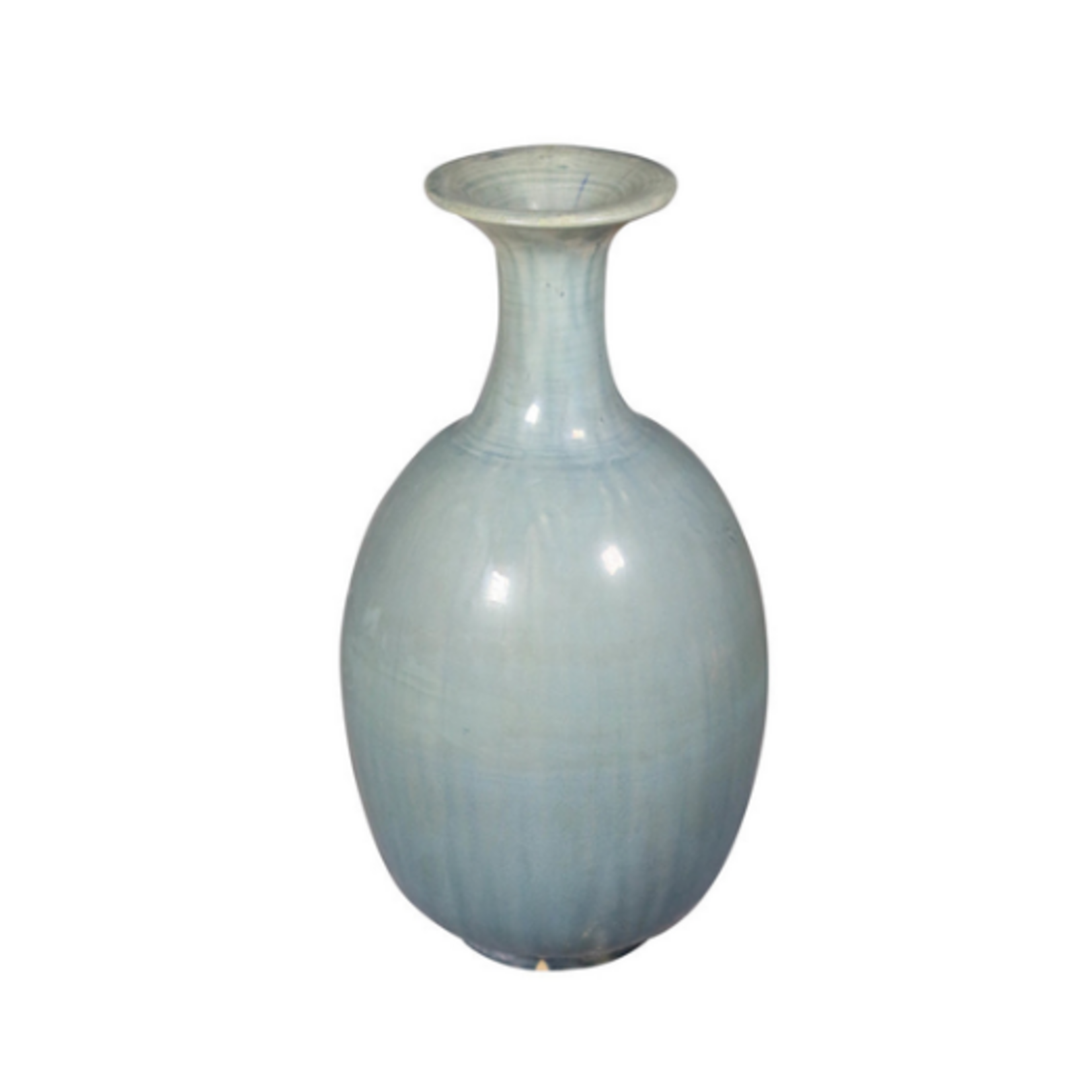 Outside The Box 16" Blue-Green Vintage Hand Crafted Ceramic  Vase