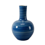 Outside The Box 20" Sky Blues Ceramic Bottle Vase
