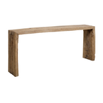 Outside The Box 72x34x15 Vintage Waterfall Reclaimed Aged Wood Console In Natural Weathered