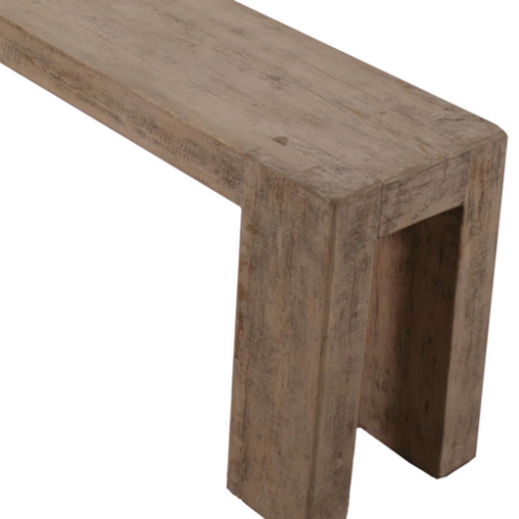 Outside The Box 90x19x32 Ravello Reclaimed Aged Wood Square Console Table In Natural Weathered