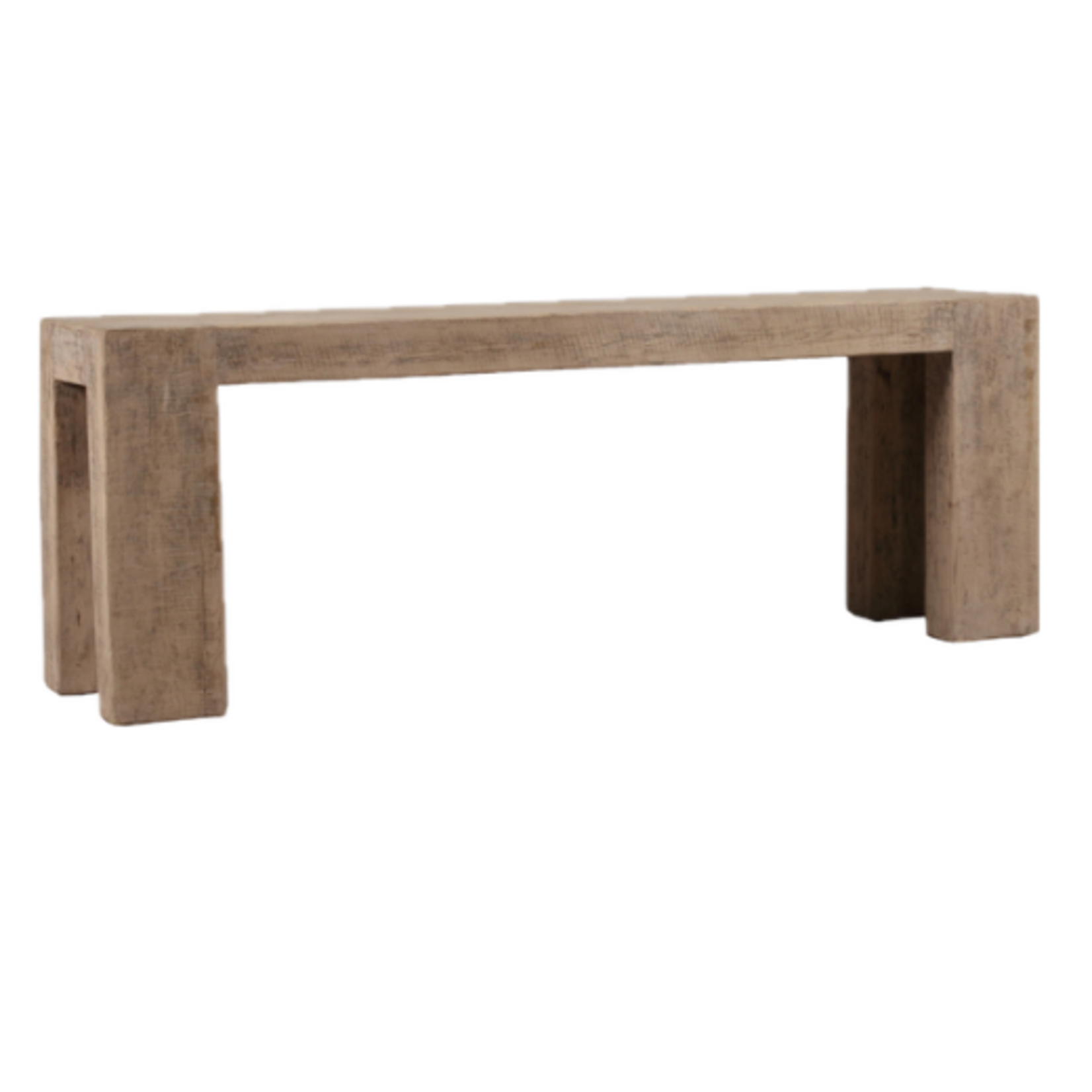 Outside The Box 90x19x32 Ravello Reclaimed Aged Wood Square Console Table In Natural Weathered