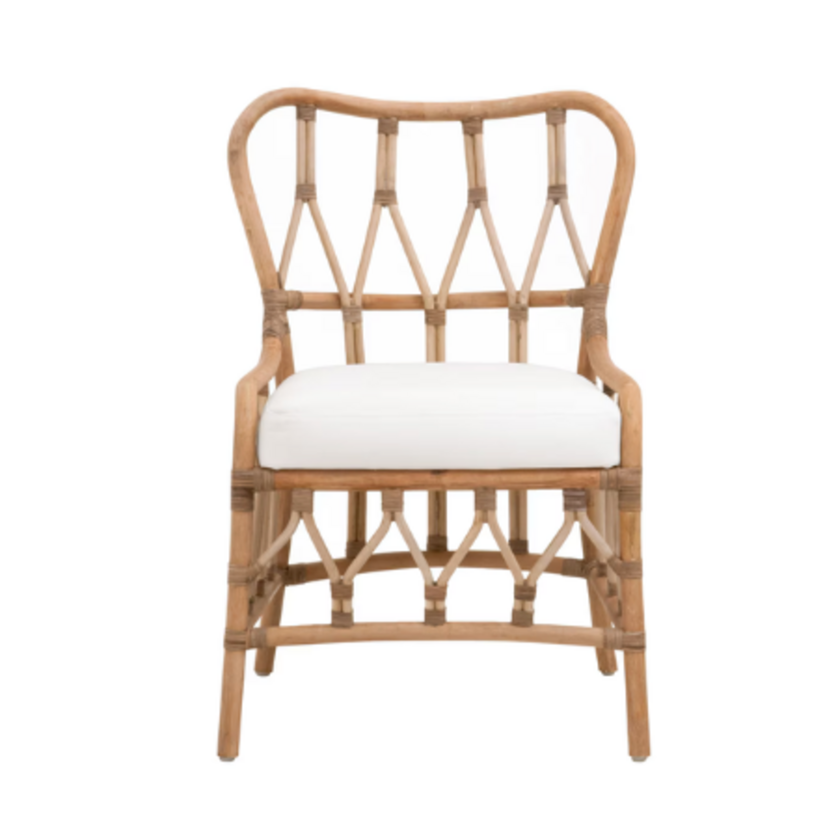 Outside The Box Caprice Natural Rattan Armless Dining Chair