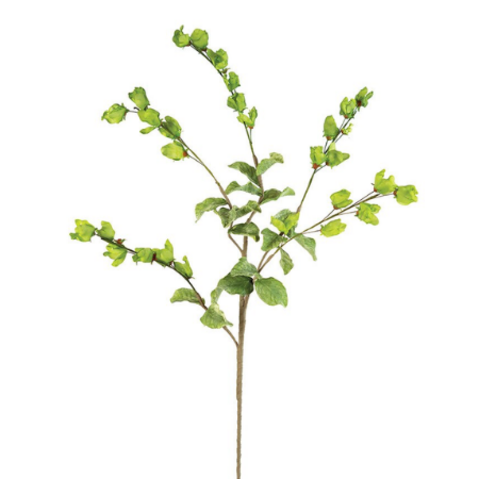 Outside The Box 40" Green Blooming Hop Bells Stem Faux Decor