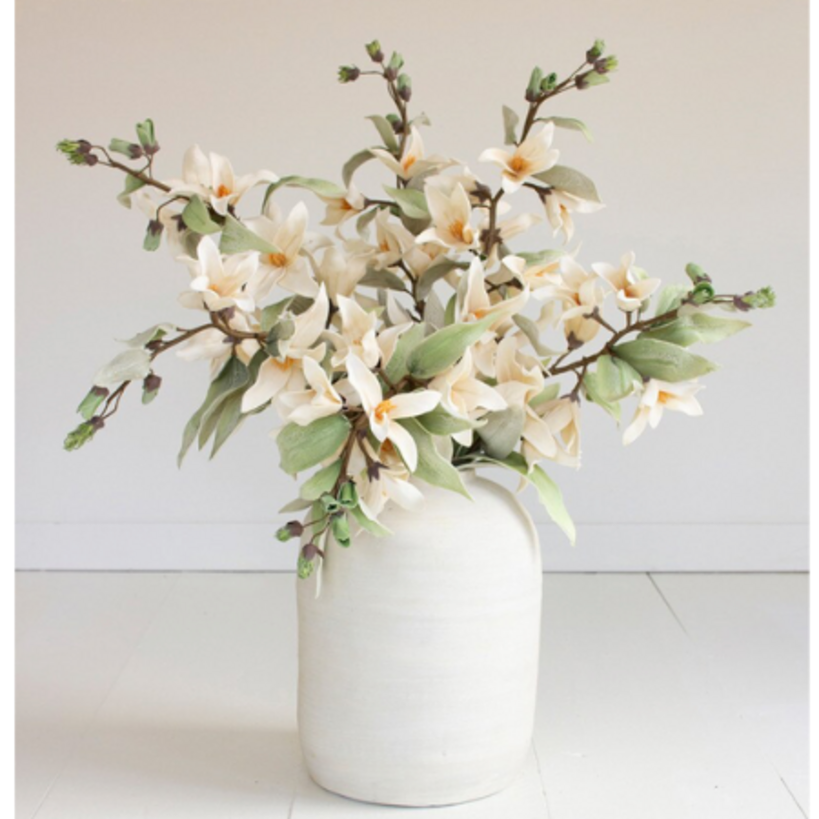 Outside The Box 39"  Magnolia Flower Branch  Faux Decor