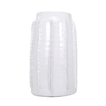 Outside The Box 14" Garden White Terracotta Hand Crafted Vase